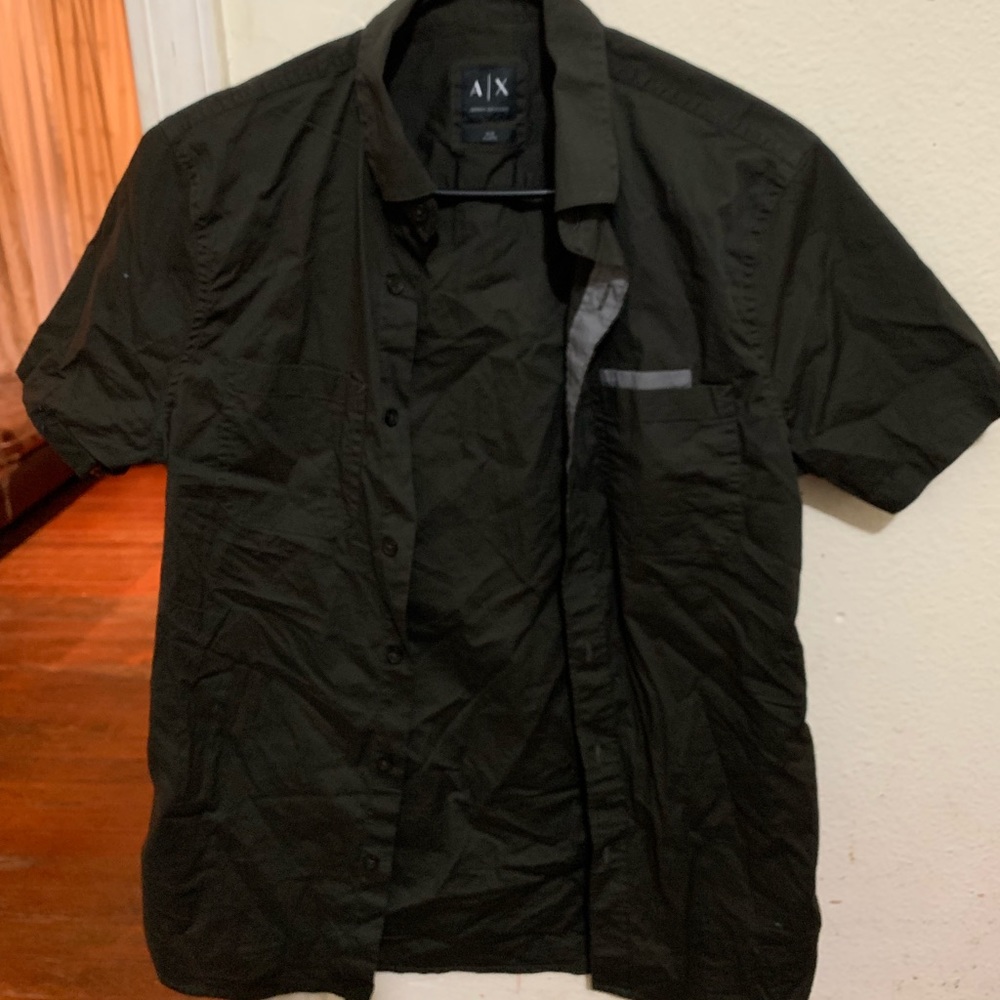 Armani Exchange Short Sleeve Button Up